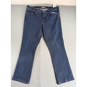 Levi's Classic Boot Jeans Womens 18 Long Medium Blue High Rise Bootcut Stretch